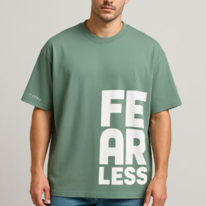 Oversized Fearless Print Tee