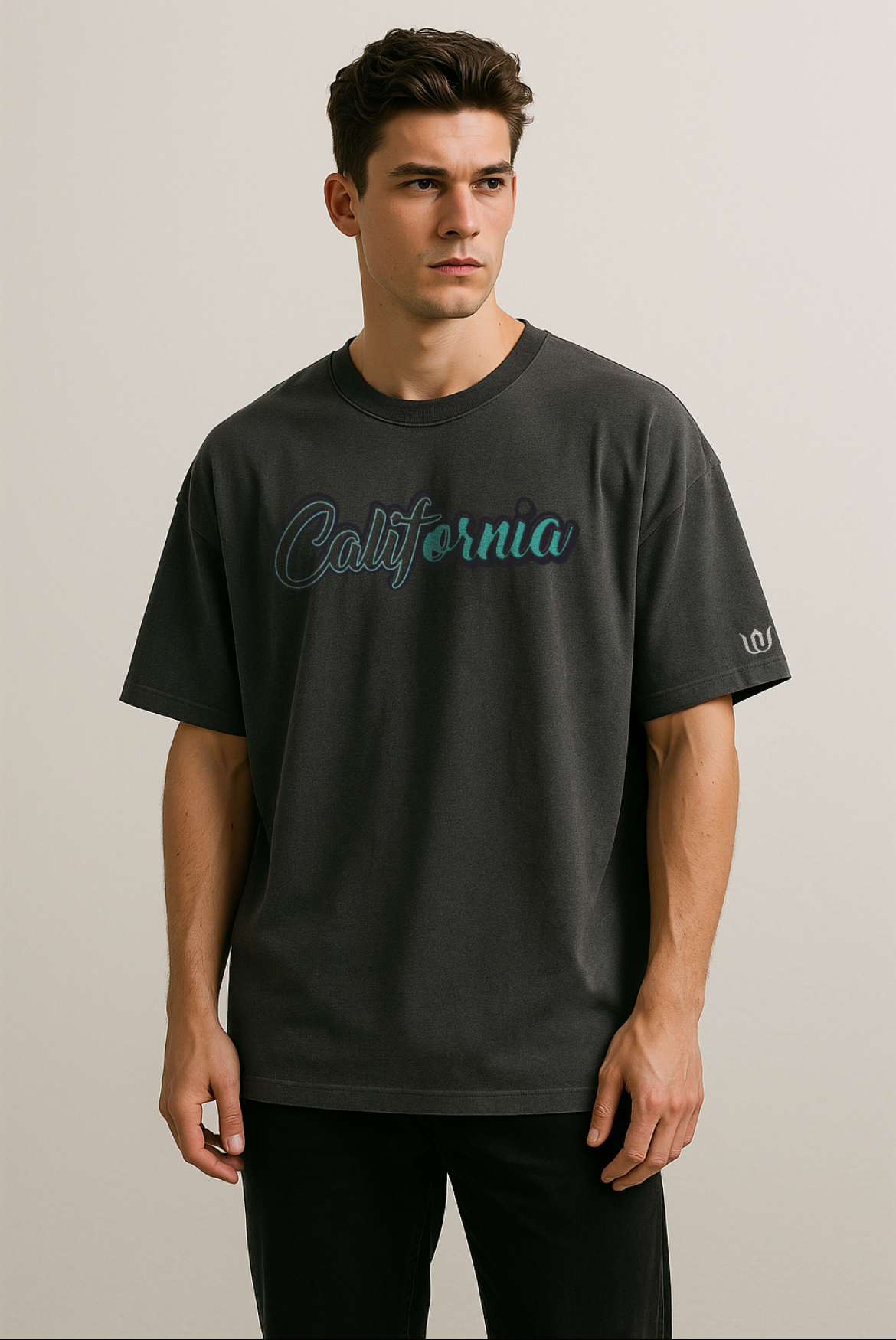Oversized California Print Tee - Image 2